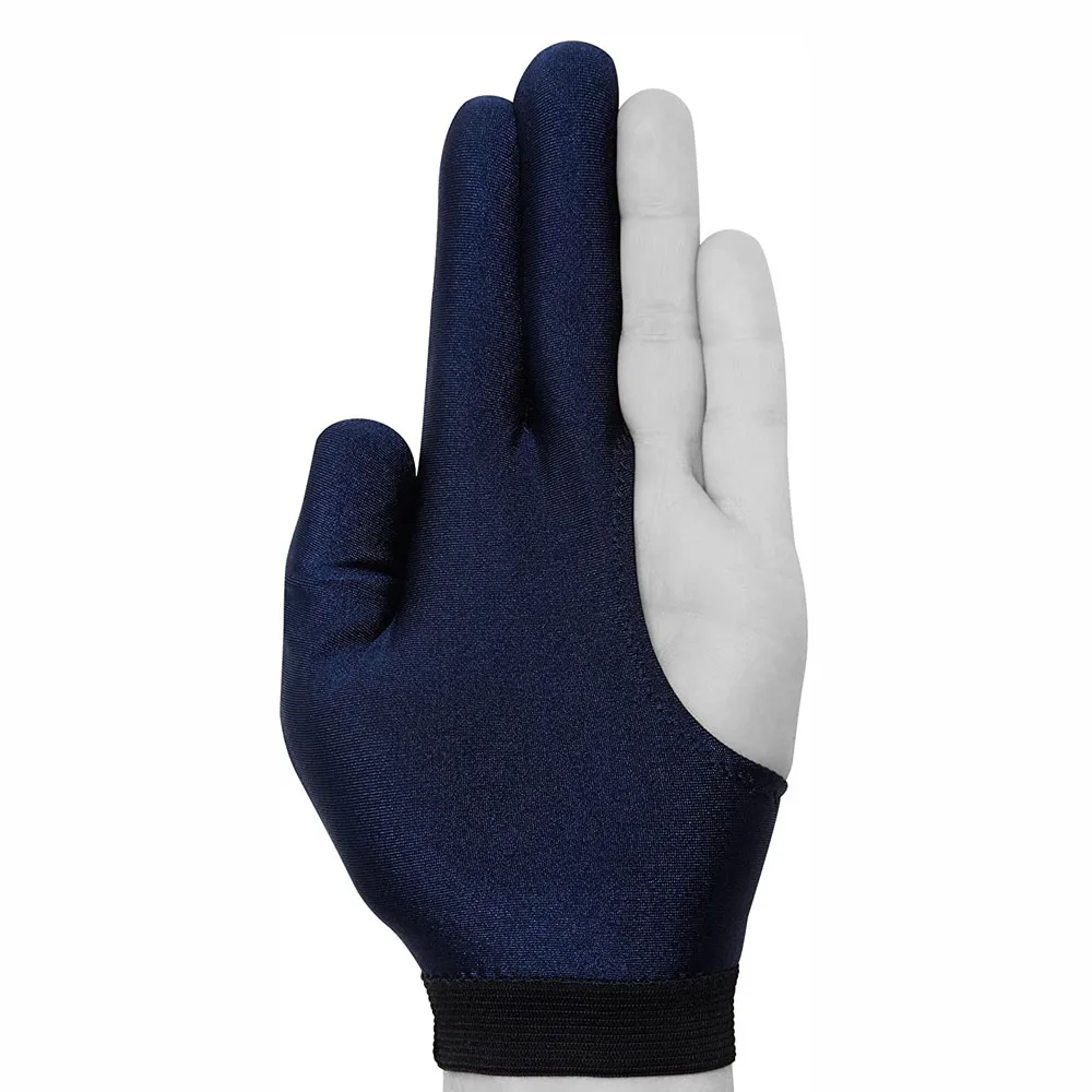 Custom Logo Sport Shooter Snooker Billiard Three Fingers Glove Pool Accessory Predator Cues Stick Gloves for Billiard Right Hand