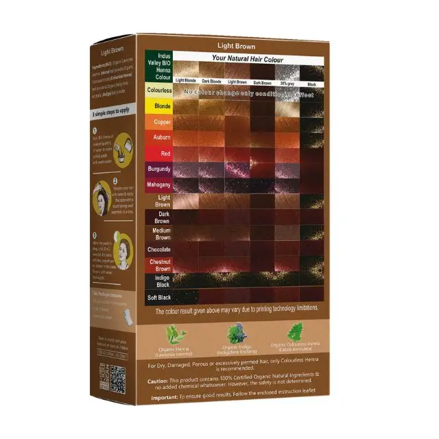 Супер Лидер продаж Хна Цвет волос 100 г хна краска светло-коричневая травяная ингредиенты GMP сертифицированная 100% био Органическая краситель