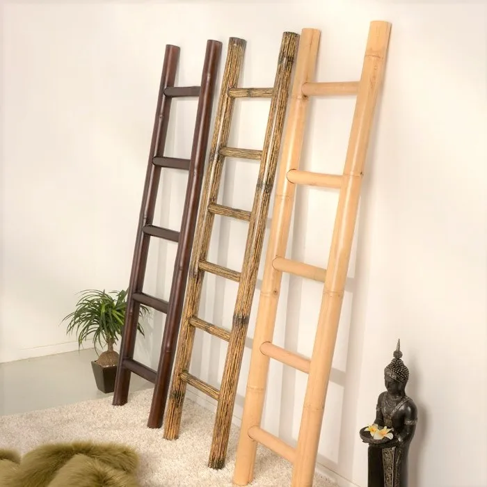 Home essentials ladder accessories towel rack ramps bamboo cheap straight ladders ready to ship