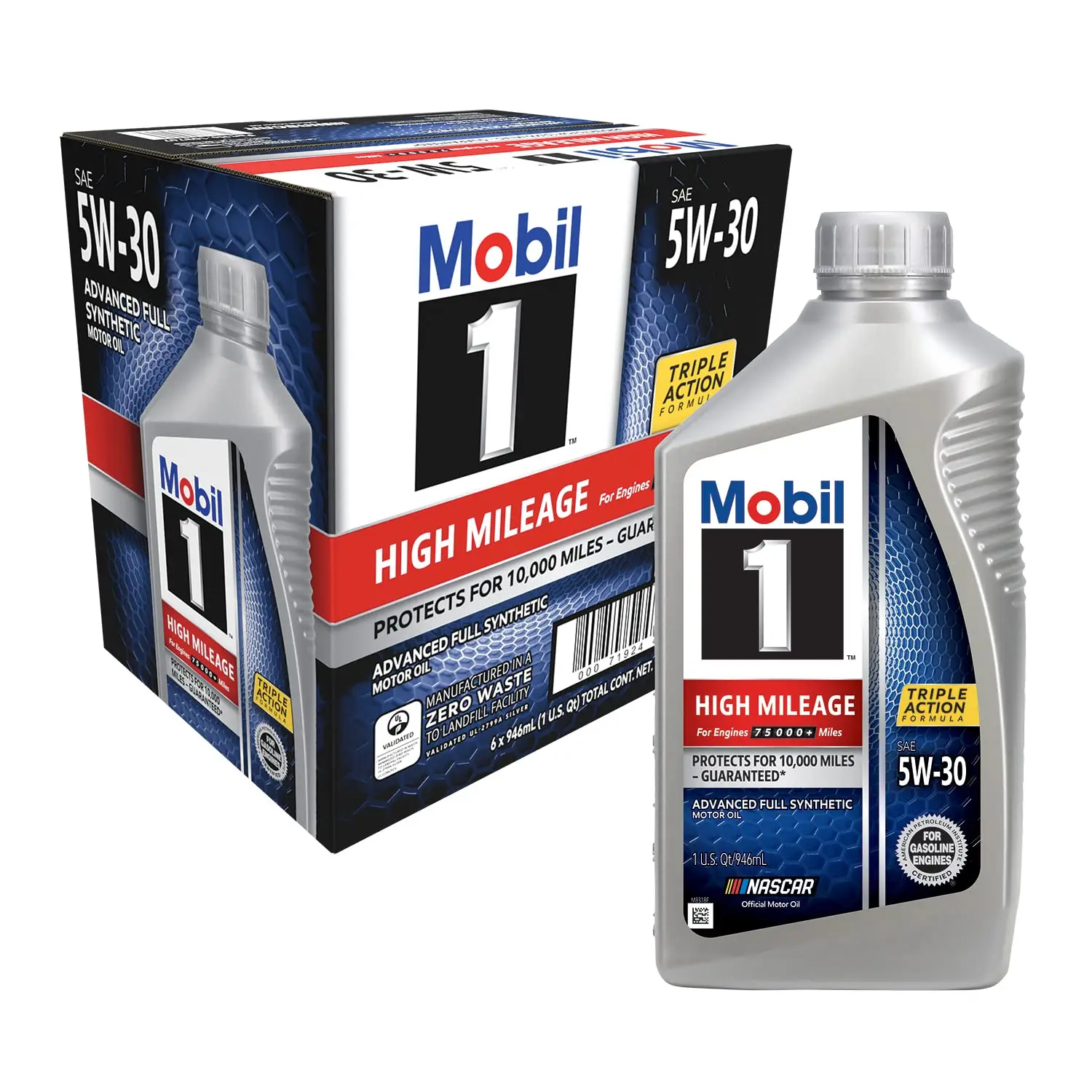 Premium Quality MOBIL 1 HIGH MILEAGE 5W30 6 Pack 1 Quart for Multi Vehicle at Wholesale Price From United State Supplier