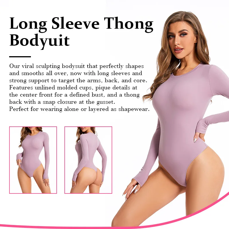 Daily Wear One Piece Bodysuit Shapewear Nylon And Spandex Button Shaper Gym And Jump Crunched Plus Size Workout Bodysuits Women