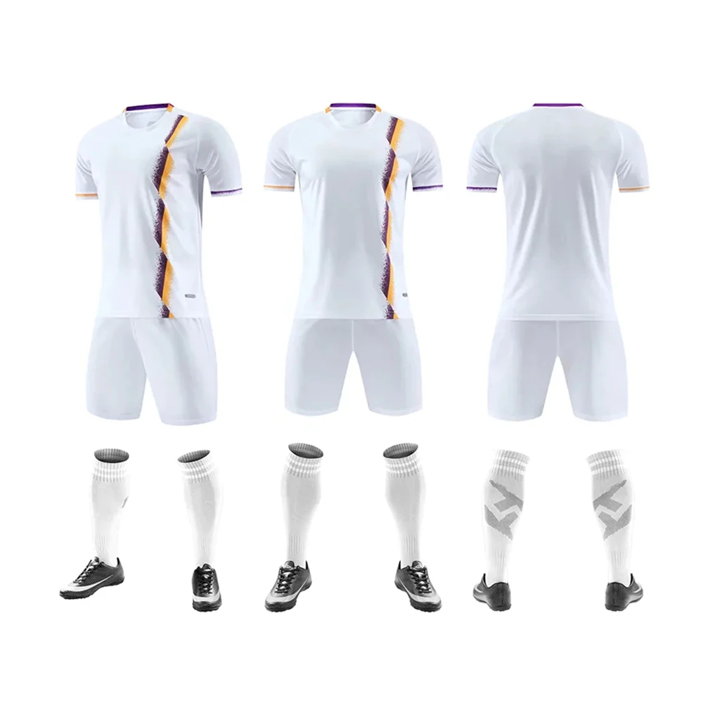 Factory Price Men Sports Wear Soccer Uniform High Quality Cheap Soccer Jersey 100% Polyester Club Soccer Uniform Sets
