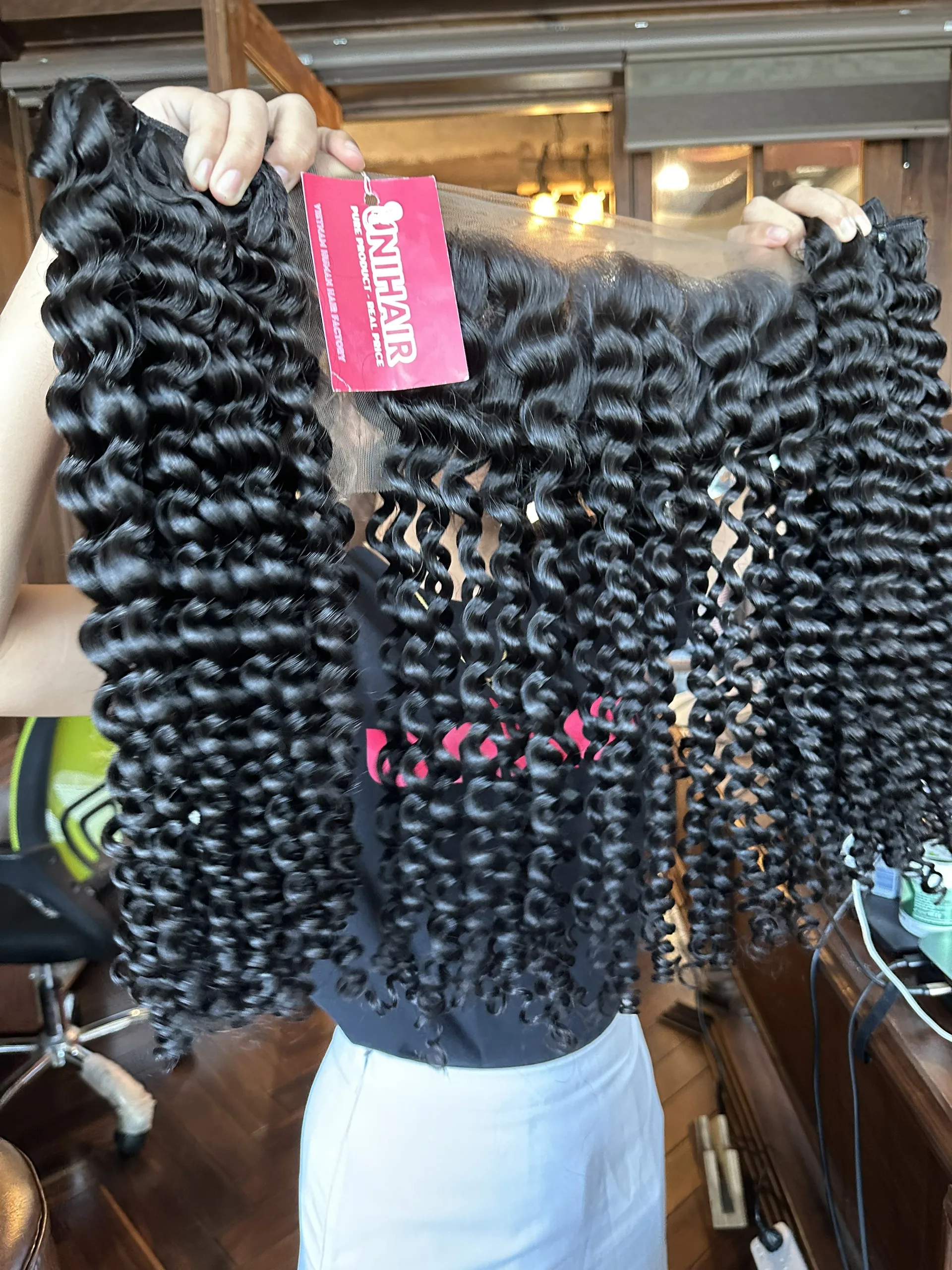 No Tangle No Shedding Deep Curly Natural Color Human Hair Weave Bundles Buy Direct From Vietnam Factory