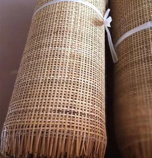 Width 18'/24'/36' Open Mesh Cane Webbing Roll 100% Vietnam rattan weaving / Natural Rattan Webbing Roll