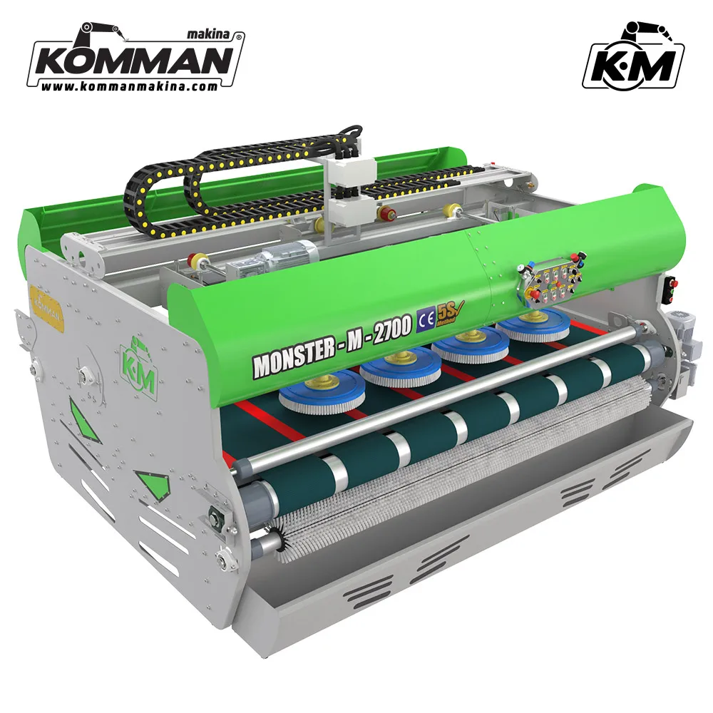 Full Automatic Carpet Washing Machine -MONSTER M 2700- 2.70 meter conveyor surface 10 brushes carpet washer