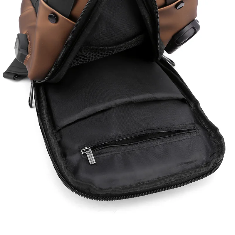 2023 Fashion Waterproof Usb Men Cross Body Sling Bag Men Chest Shoulder Bag For Men Anti Theft Shoulder Sling