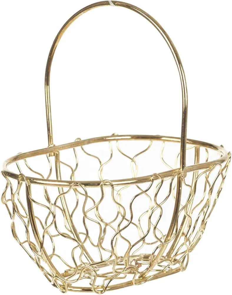 Multipurpose New Metal Wire Storage Basket Handmade Metal Wire Fruits Storage Basket For Kitchen Table Top.