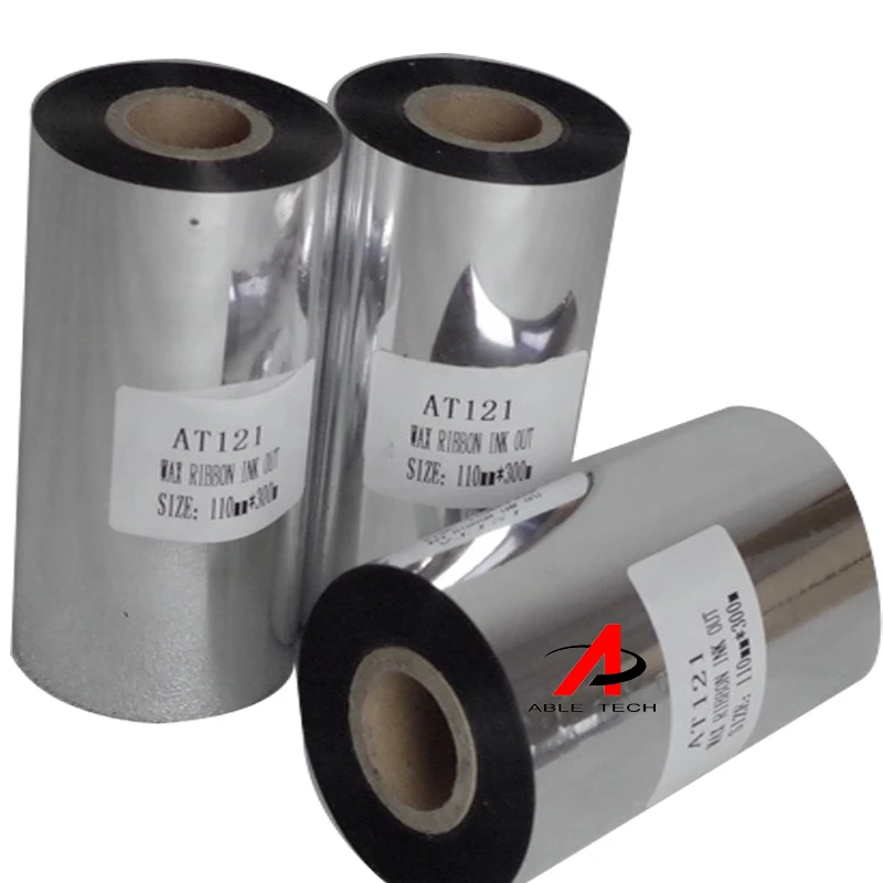 wax resin ink ribbon suppliers Printed ribbon 110mm*300m wax/resin thermal transfer ribbon TTR