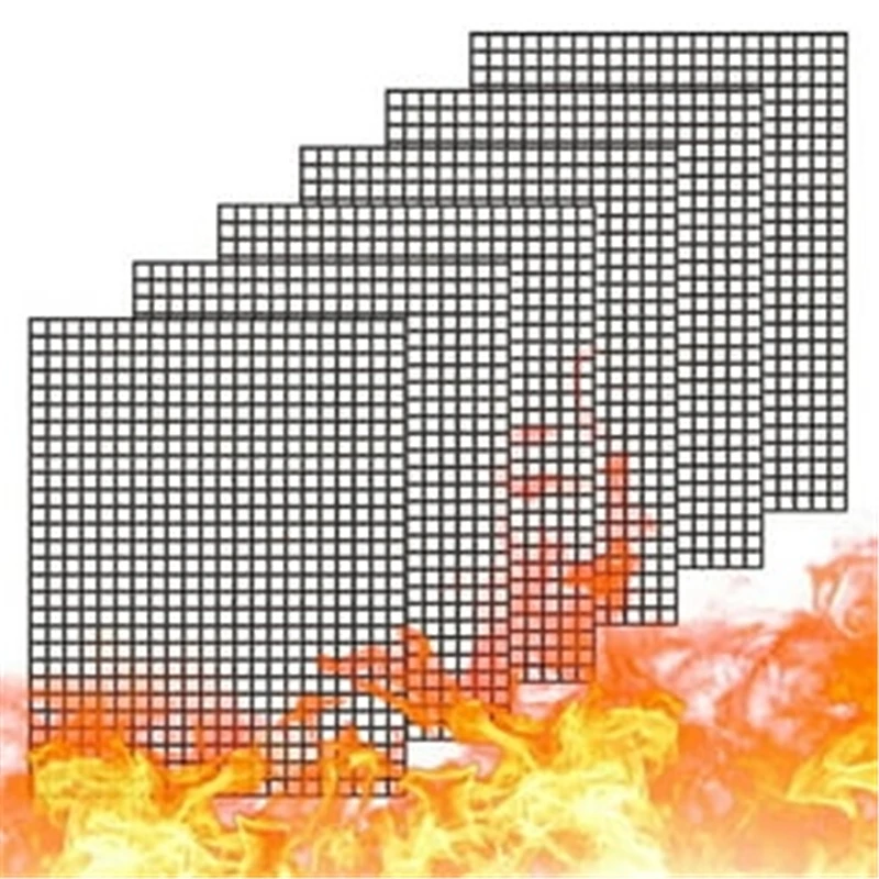 High quality easy to Clean bake portable kitchen bbq grill mesh mat air flow bbq mesh mat