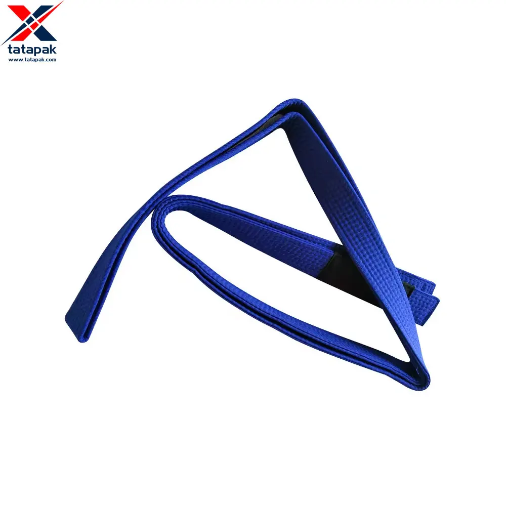 Low MOQ Custom made Logo Unisex Wholesale High Quality Cotton Fabric Jiujitsu Belt Hot sale Bjj Hemp Belt