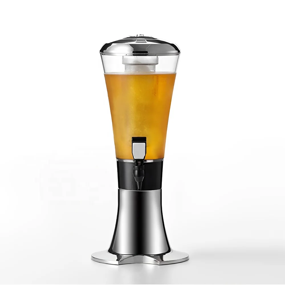 custom logo 3L beer dispensador 1.5l luminous draft beer tower