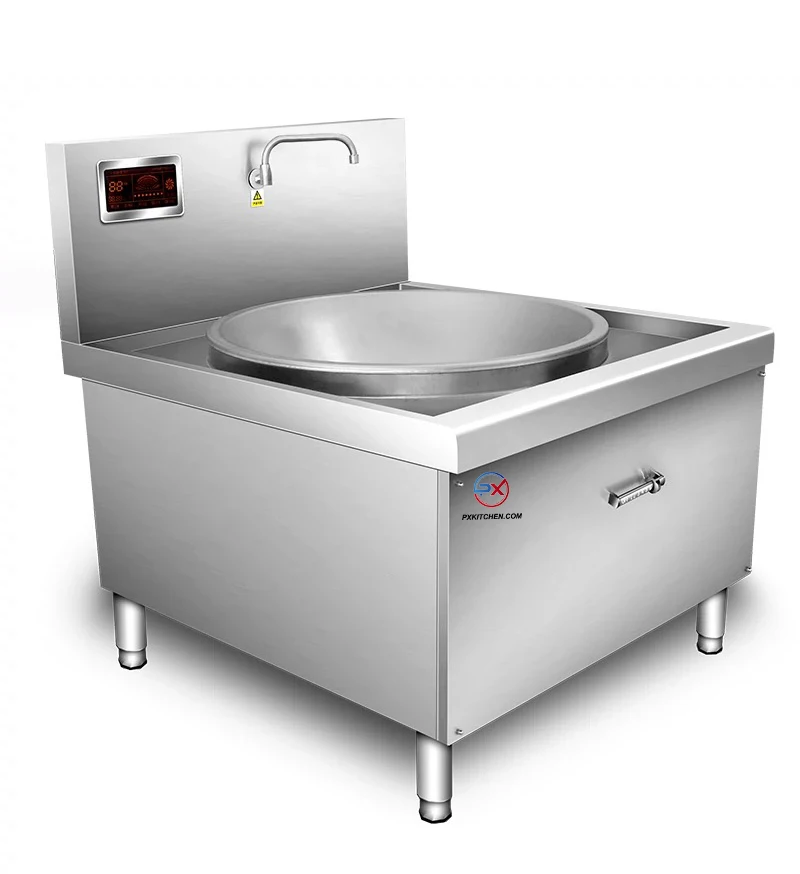 15kw High-power Electric Industrial Commercial Single Head  Large Wok Station  Induction Cooker For Canteen Hotel Restaurant