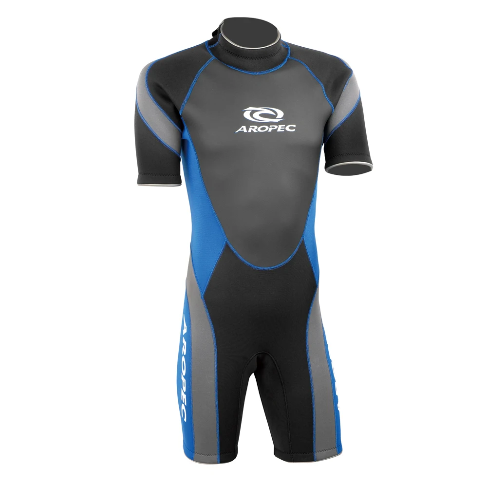 3mm Fine-Mesh Printed Chest Adult Surf Wetsuit Long Waterproof Open Style for Diving Swimming Triathlon with Front Logo Position