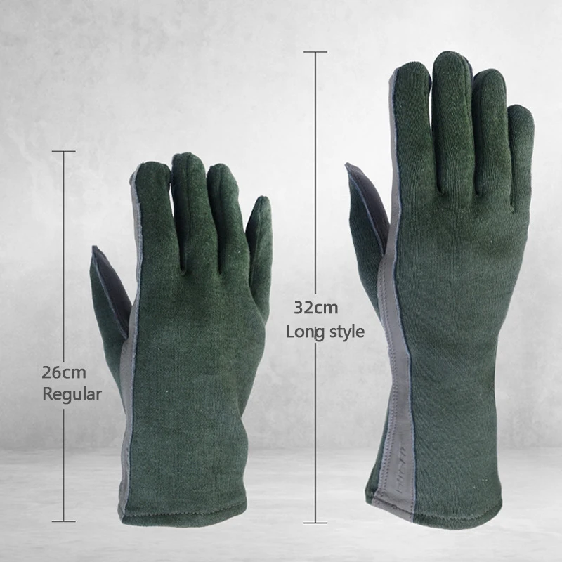 SONICE Nomex Flight Gloves Leather Work Gloves for Men Soft Durable Sheep Skin Leather Driving Flying Hunting Gloves