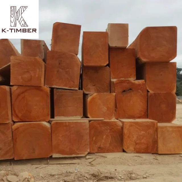 Sipo Square Log Africa Supplier Hardwood Floor Walnut Wood Pine Wood Oak Lumber Logs Wooden Board Timber Pallet K-Timber