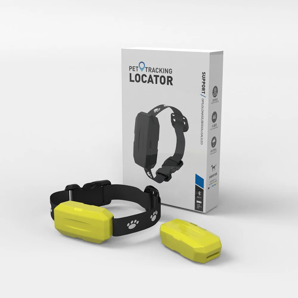 Free APP Geo-Fence Alarm History Playback Waterproof Dog Cat 4G Pet GPS Tracker GPS Collar