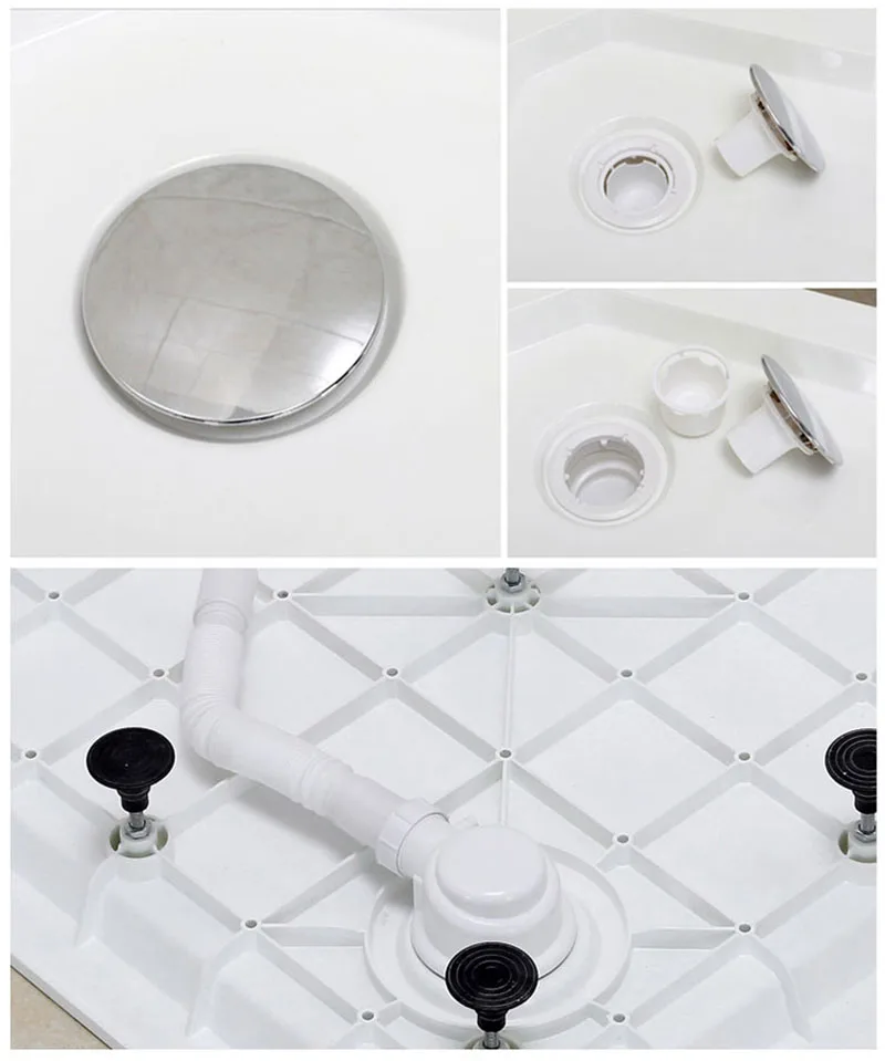Hotel Complete Acrylic Shower Tray Custom Shower Room Base Acrylic Shower Pan Floor Tray