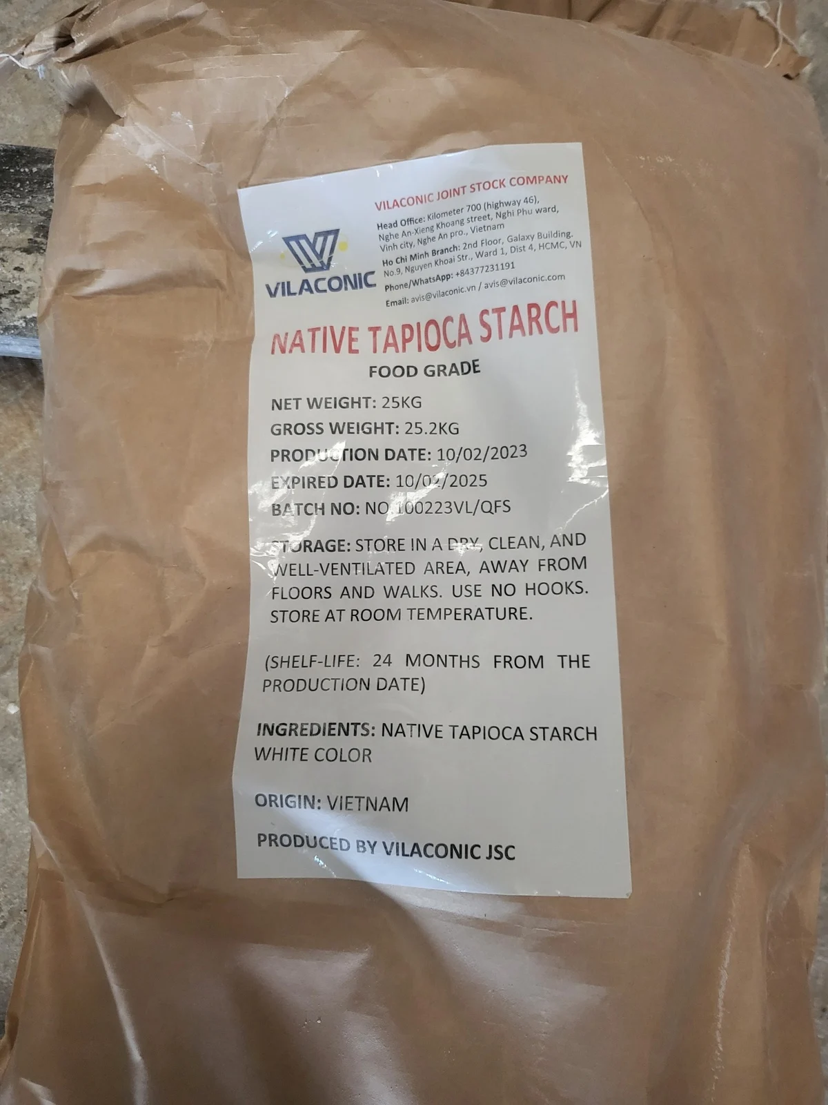 VIETNAM MODIFIED TAPIOCA STARCH AT SPECIAL PRICE FOR WHOLESALE READY TO EXPORT FROM VILACONIC MANUFACTURER