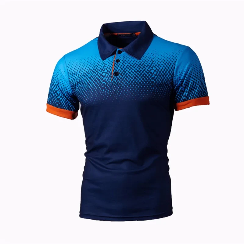 Wholesale High Quality Golf Shirts For Men Short Sleeve Polo Athletic Casual Printing Golf Polo Shirts