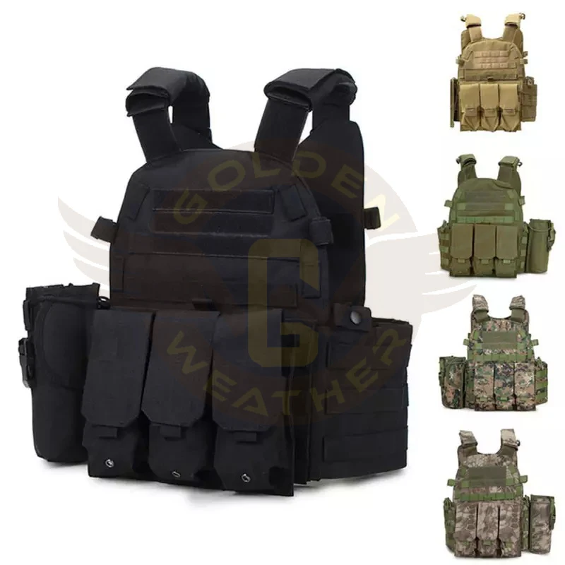 Molle System Mesh Carrier Light Weight Multifunctional Tactical Safety Security Vest