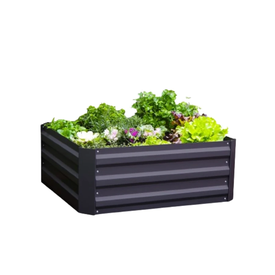 Factory Price Square Metal Raised Garden Bed for Vegetables Flowers Planter Long Root Planter Large Capacity Box OEM ODM