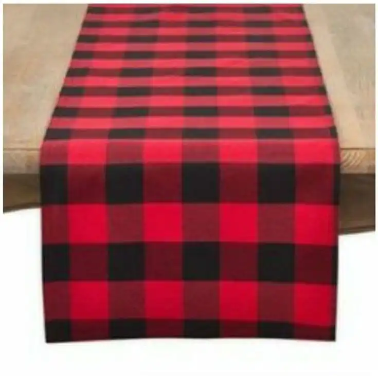 Best Price Online Home Stylish Luxury Dining Decor  Woven Checkered Cotton Table Runners Unique  Designs Buy Now!