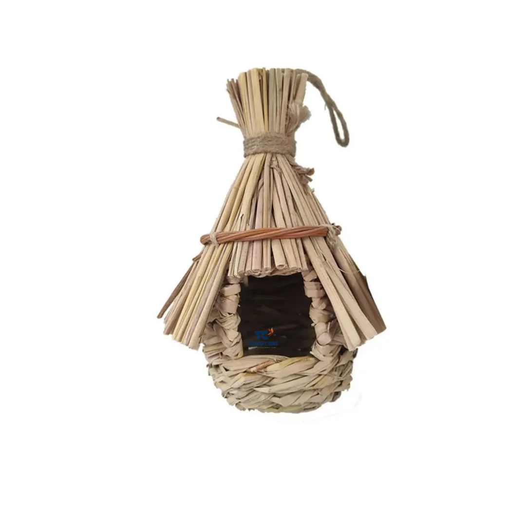 Wholesale Resting Place for Birds, Hanging Natural Grass Bird Nest, Hummingbird House Handcrafted Hut