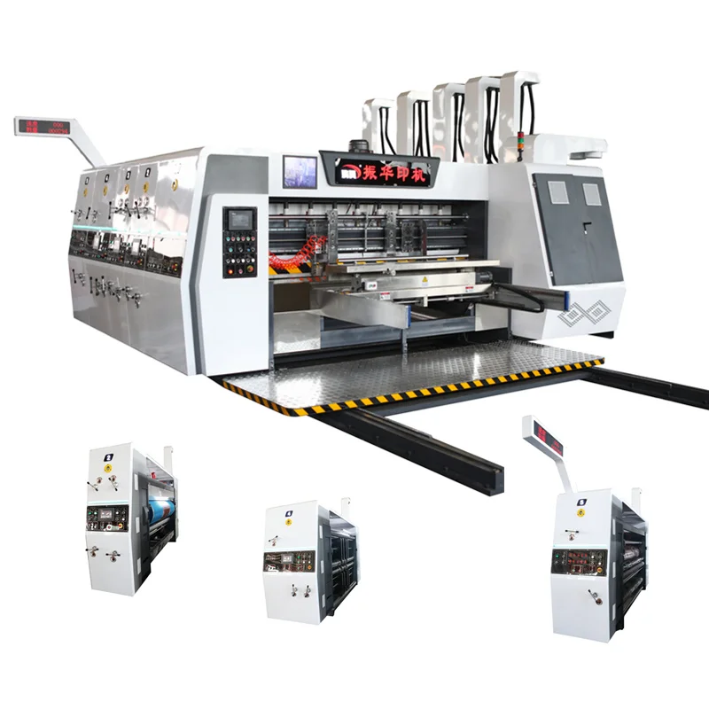 ZHENHUA 3 Color Flexo Printing Machine Corrugated Carton Box Packaging Printer Box Carton Printing Slotting Die Cutting Machine