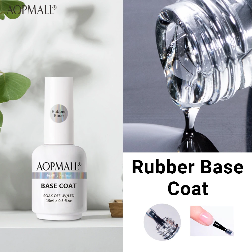 Прозрачный резиновый базовый гель для ногтей