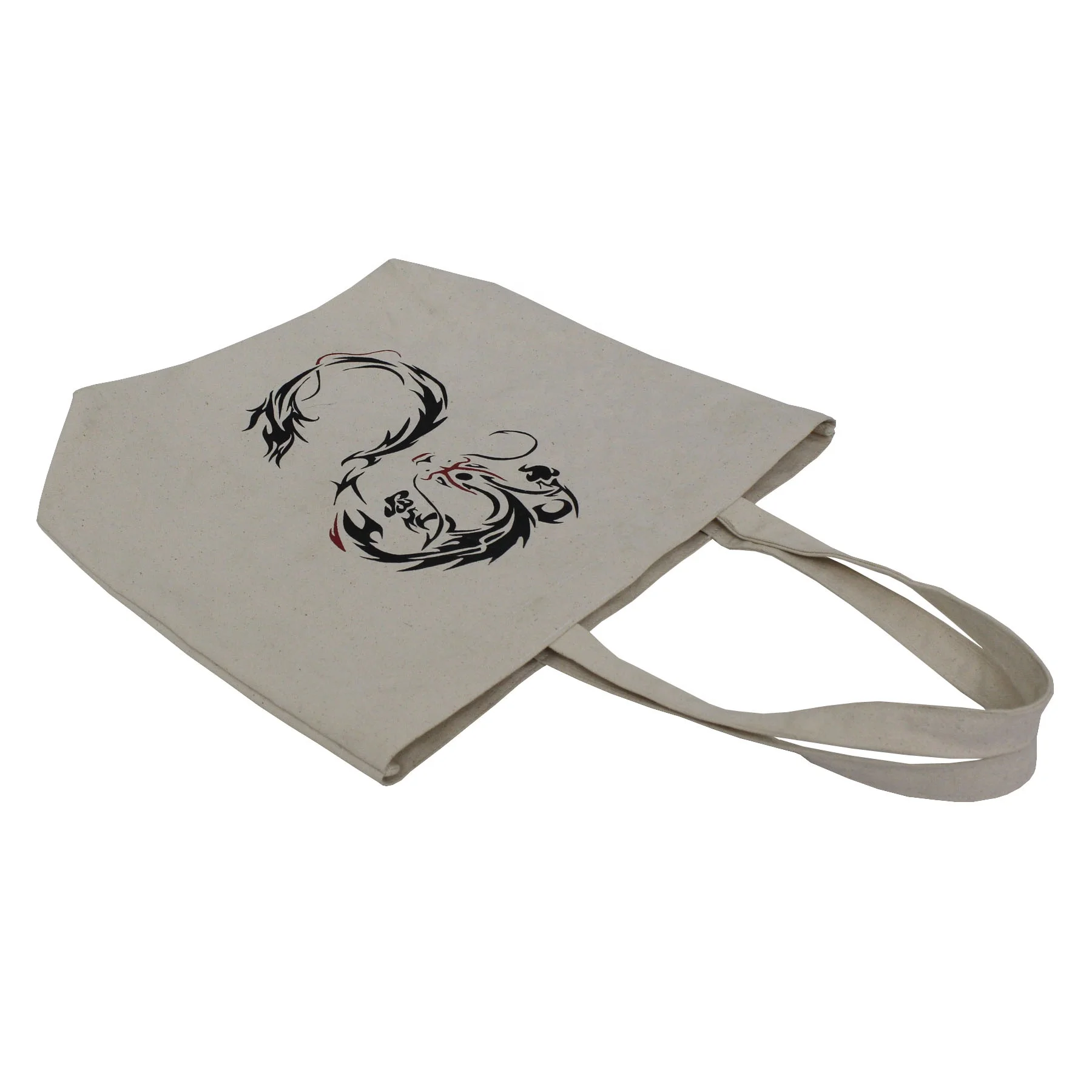 Оптовая продажа сделанная в Индии самодостаточная хлопковая холщовая ручка печать на заказ 12 унций рекламная сумка для покупок подарок