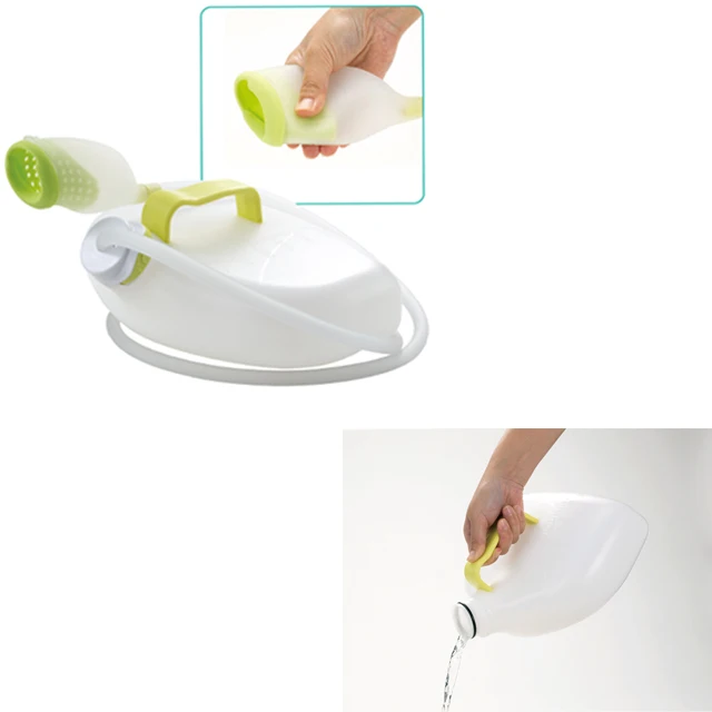 Male urinary drainage collector for sleeping position made of soft silicon