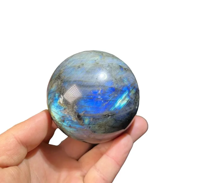 Finest Quality Blue Flash Labradorite Crystal Quartz Sphere Polished Labradorite Healing Gemstone Sphere Ball For Decoration