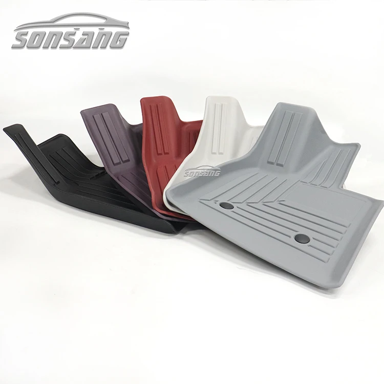 SONSANG 2025 Best Price Rubber Tpe Car Mat Colorful Heavy Duty Hot Pressed 5D Car Mat
