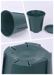 0.5  green Gallon Pot Orchid Flower Planter outdoor Plastic Nursery Pots/Non-toxic tasteless gallon Pot