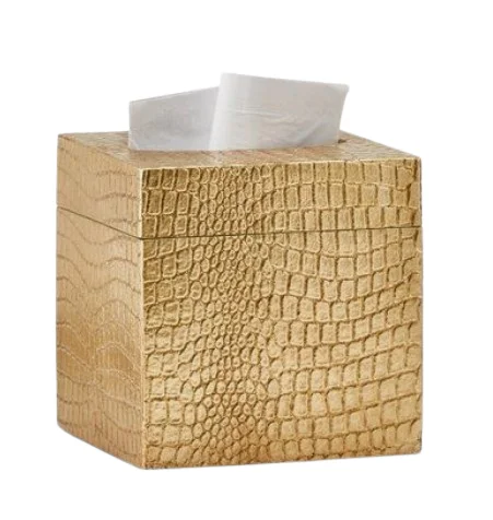 Gold Polished Tissue Holder Dispenser Restaurant Hotel Stainless Steel Napkin Organizer for Table Decoration Made in India