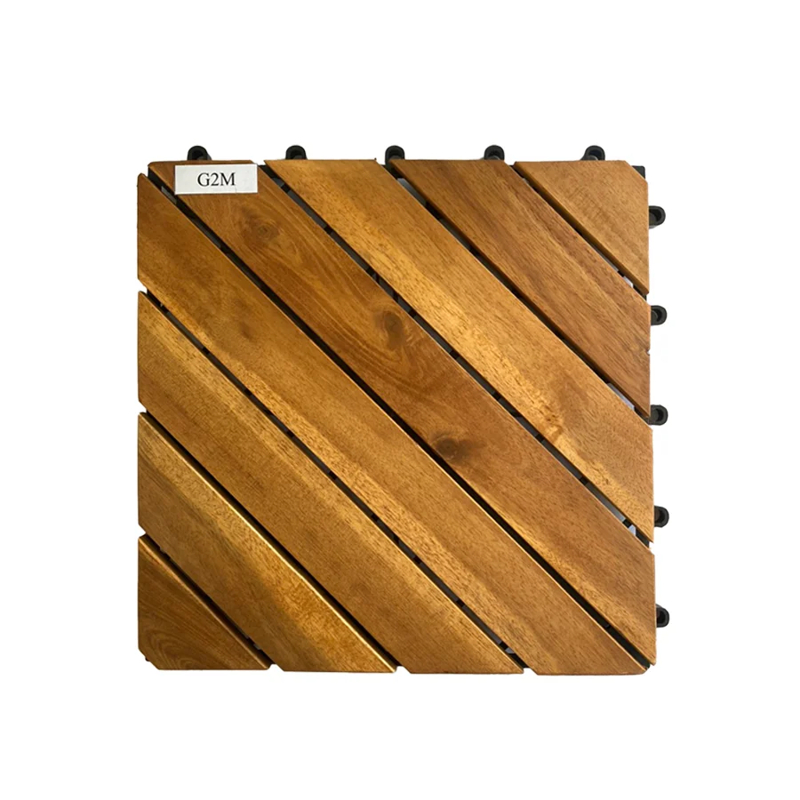 Top Sale Interlocking Flooring Deck Tiles Wood Tiles Outdoor Waterproof Durable Wooden Flooring Tiles Floor