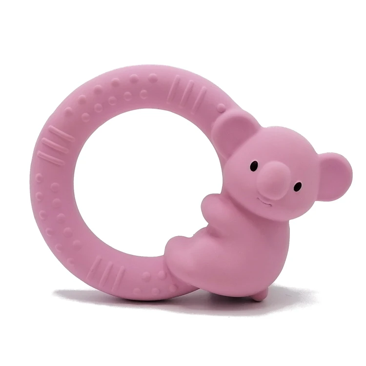 Natural Latex Koala Bracelet Circle Baby Teething Gum Toy