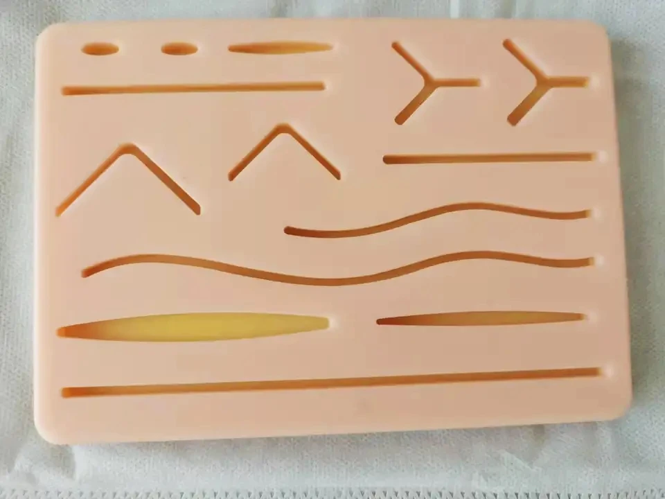 Suture skin Pad Silicone Suture Practice pad Surgical training mat Silicone Suture skin Pad