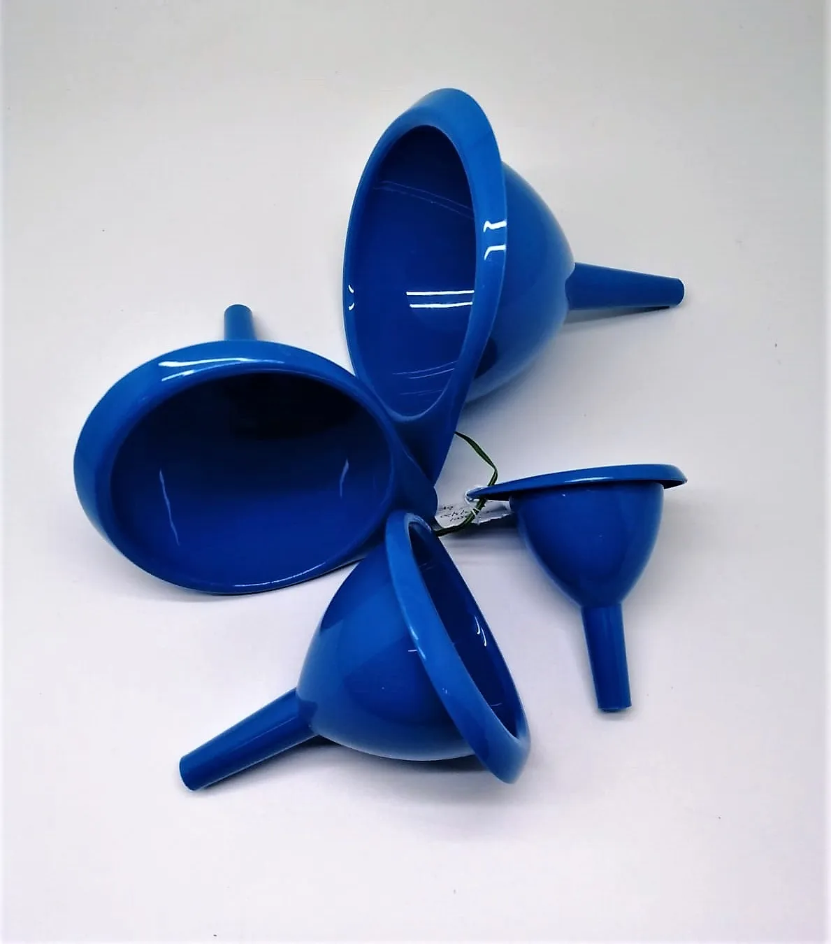 Sturdy Plastic funnel set of 4 kitchen utensils food grade long spout to fit squeezer bottle spice jar oil dispenser