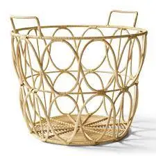 Trend Selling Rattan Basket Traditional Bowl Shaped Flower Basket Decorative Multipurpose Rattan Basket for Storage and Gifting