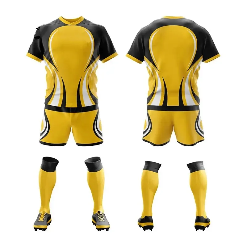 Cheap price Breathable Men Rugby Uniform Set Custom Sublimate Bulk Rugby Shirt Rugby Customize Team