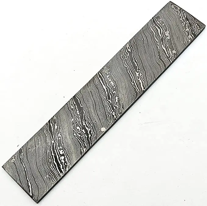 Custom Handmade Damascus Blank Billet Professional Damascus steel Blank Billet Hand Forged  For Making Knives