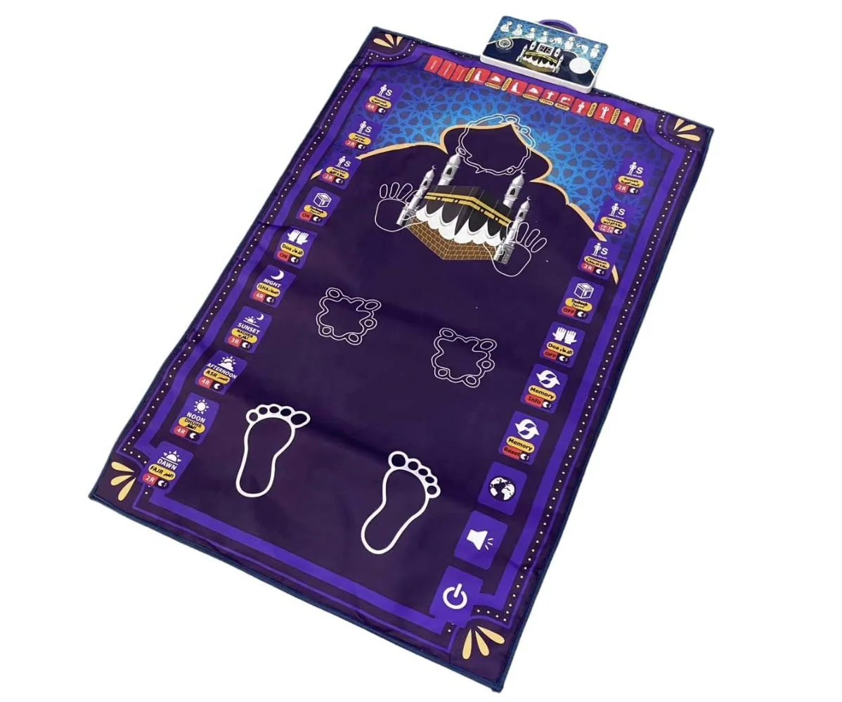 Educational Interactive Prayer Mat-Islamic Gifts Muslim Electronic Interactive Prayer Rug Mat for Children