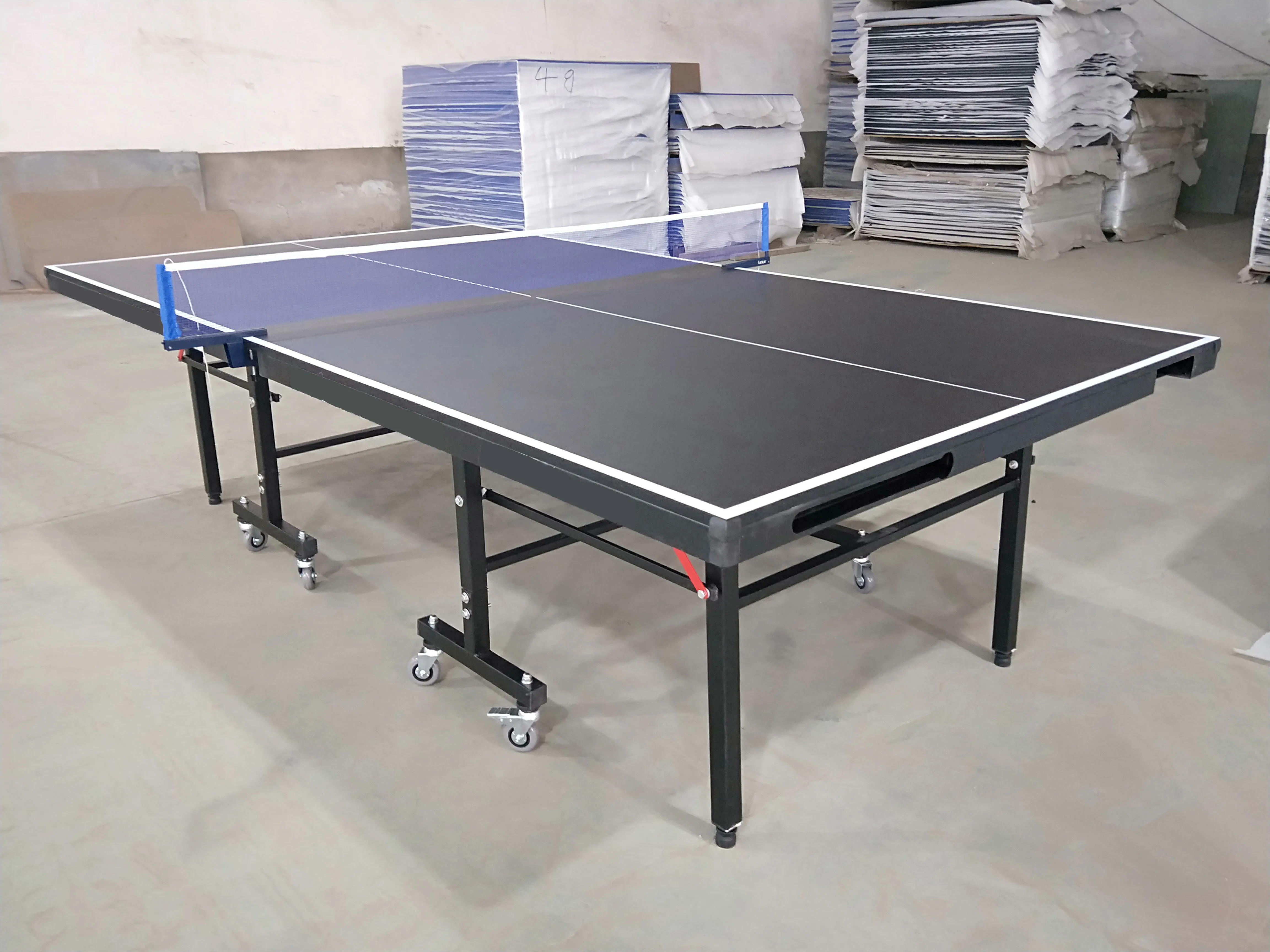 china cheap price blue table tennis folding legs ping pong table