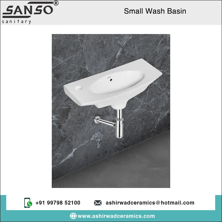 New Arrival Highest Selling Small Size Ceramic Bathroom Wash Hand Basin Sink for Home & Commercial Usage at Wholesale Price