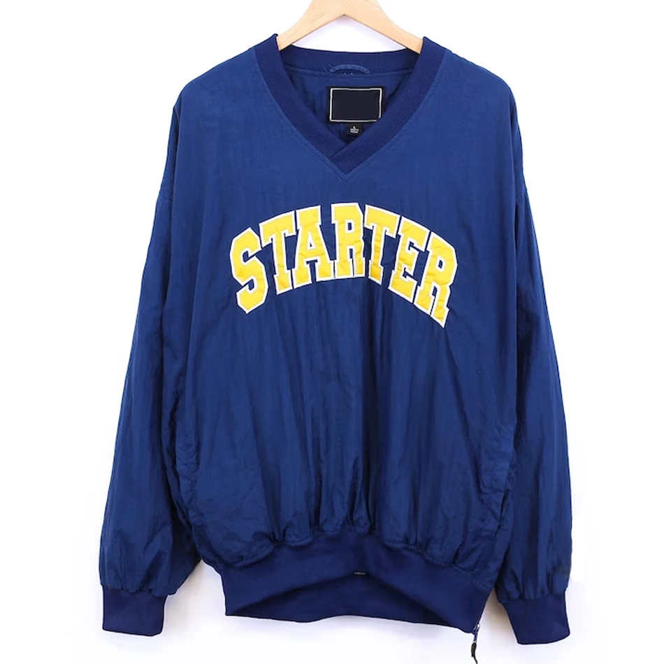 Outdoor high quality Breathable pullover stater jacket manufacturer design custom logo men starter jacket