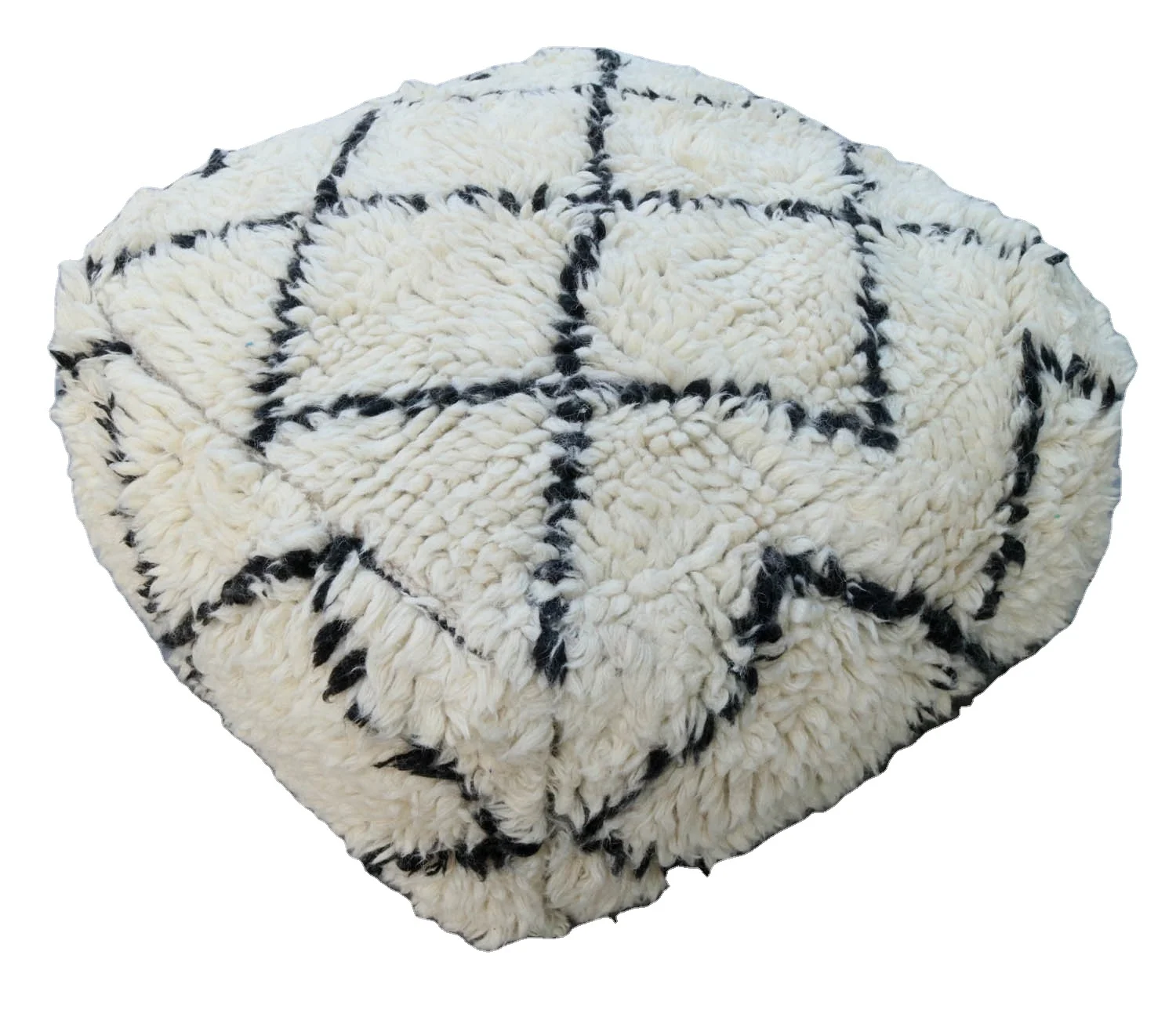 Морокканская подушка для пола, шерстяной пуф, бохо, шерстяной пуф, большой пуф, пуф