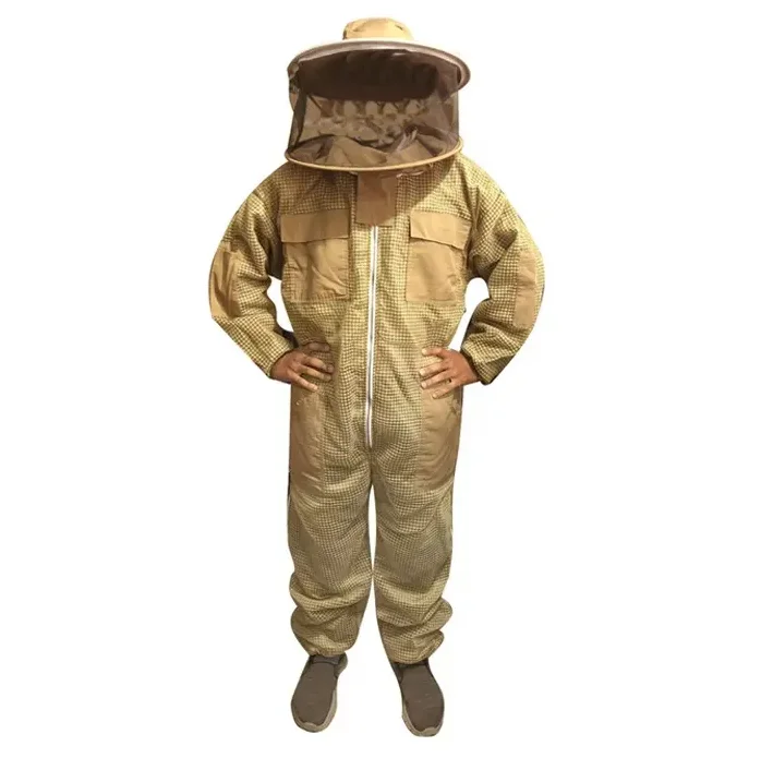 Professional Ventilated Full Body Beekeeping Suit Thick Safety Anti-bee Coat Bee keeping Suit