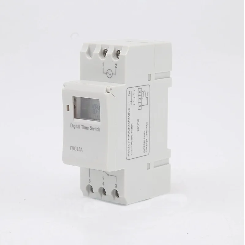 Programmable Time Switch Relay On Off Control LCD Display DC12V AC220V