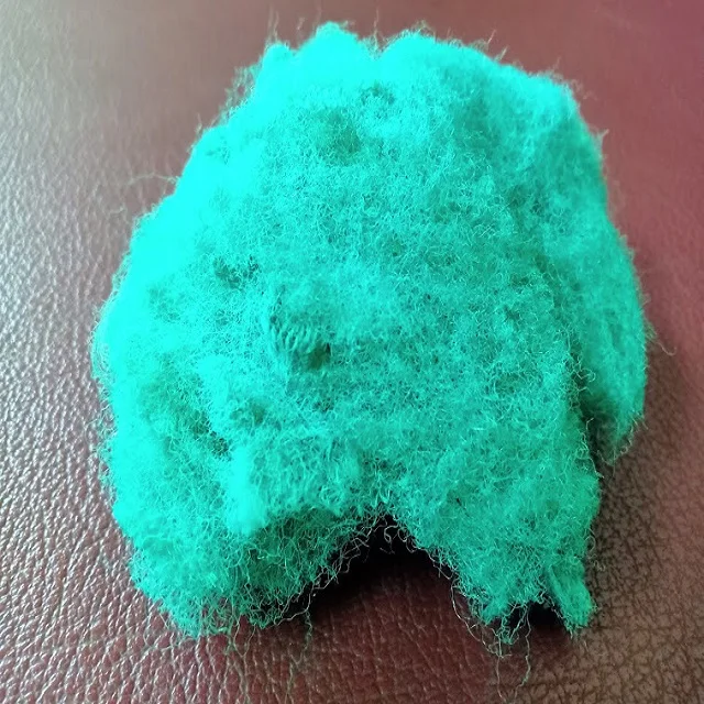 Высококачественное Полиэфирное штапельное волокно 20D SD зеленое Полиэфирное штапельное волокно класса А от производителя Vikohasan и синтетическое волокно